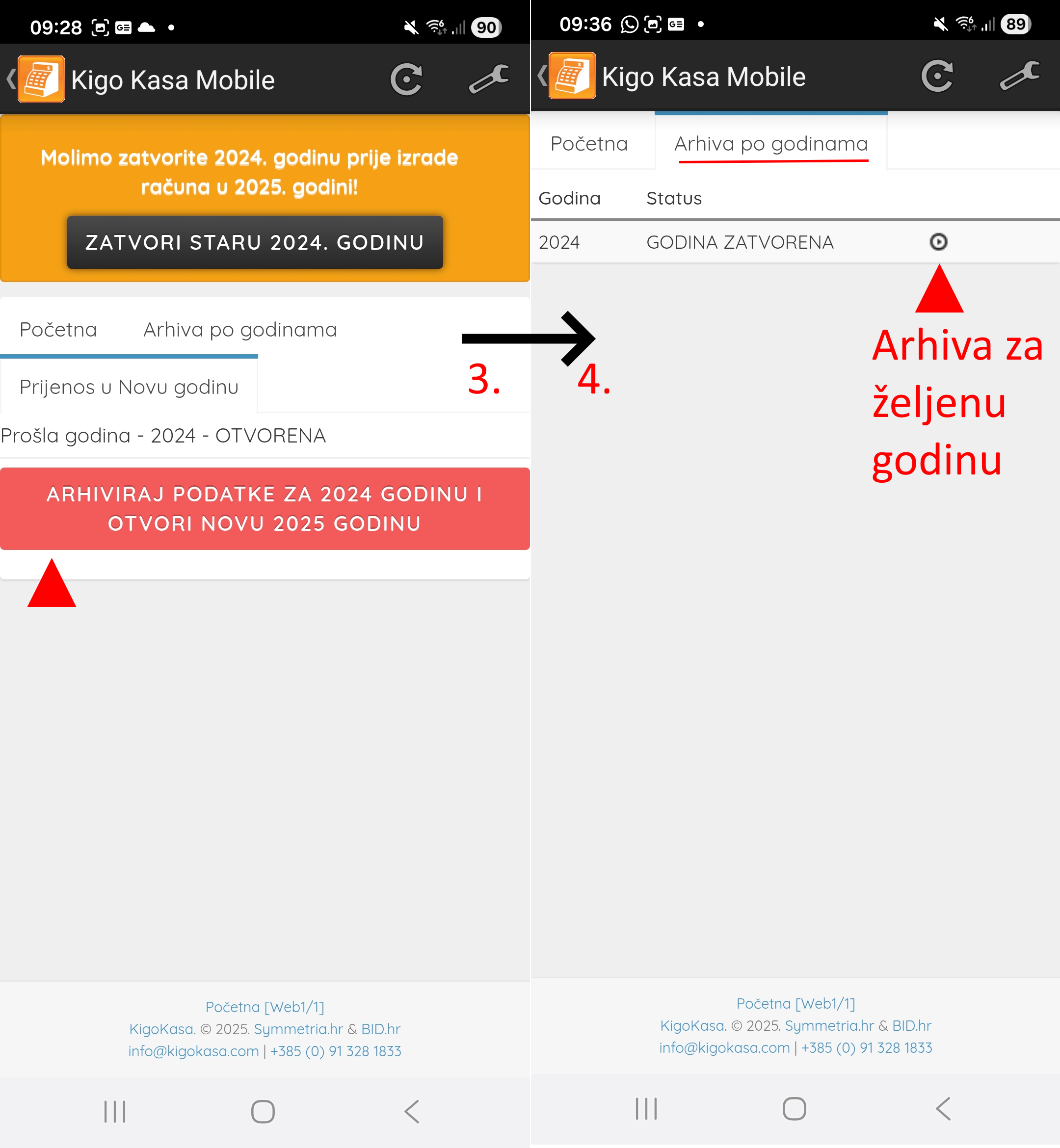 Zatvaranje godine - korak 3 i 4