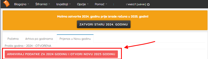 Zatvaranje godine - korak 2