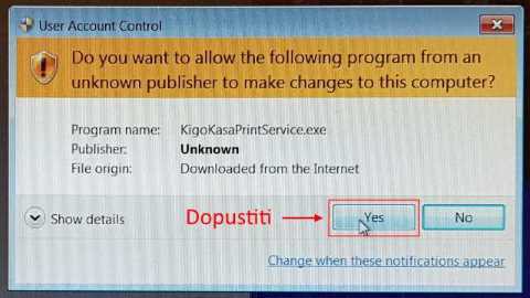 Instalacija POS printera